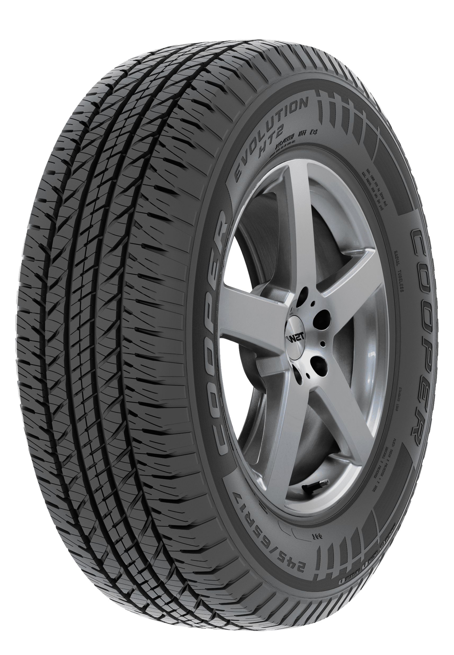 Cooper Evolution HT2 245/70R17 110S All-Season Tire Fits: 2015-18 Chevrolet Silverado 1500 SSV, 2010-13 Chevrolet Silverado 1500 XFE