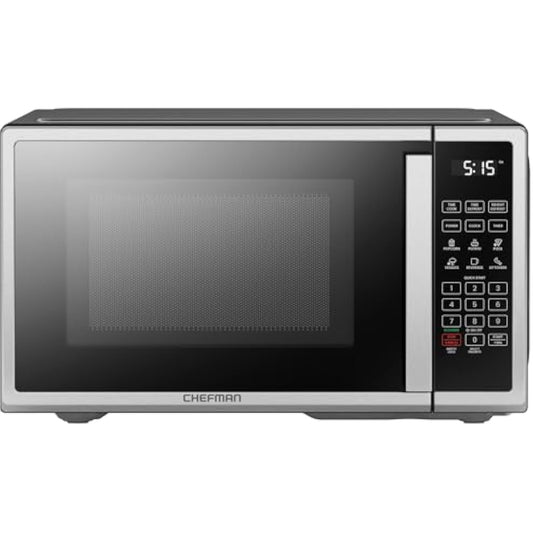 Countertop Microwave Oven 1.1 Cu. Ft. Digital Stainless Steel Microwave 1000 Watts with 6 Auto Menus, 10 Power Levels, Eco Mode, Memory, Mute Function, Child Safety Lock, Easy Clean