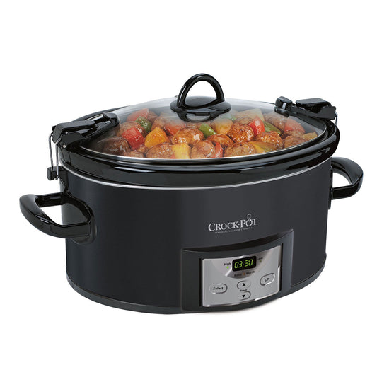 Open Box Crock-Pot 7Qt Cook n' Carry Programmable Slow Cooker for 8 People