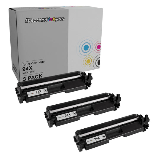DI Compatible Ink Cartridges Replacements for 94X CF294X 3pk Black Compatible Model: HP LaserJet Pro: M118dw, M148dw, M148fdw
