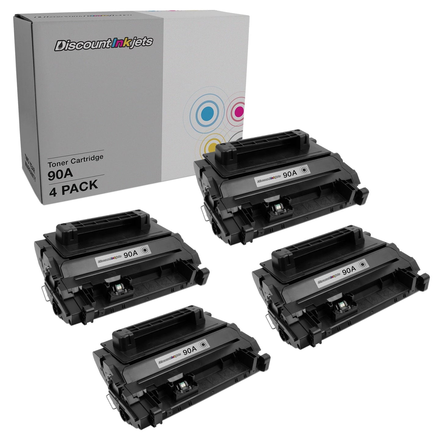 DI Compatible Toner Cartridge Replacements for 90A (4 Pack - Black) Compatible with HP Enterprise 600 M601dn, 600 M602dn, 600 M602n, 600 M603dn, 600 M603n, 600 M603xh, M4555f, M4555h