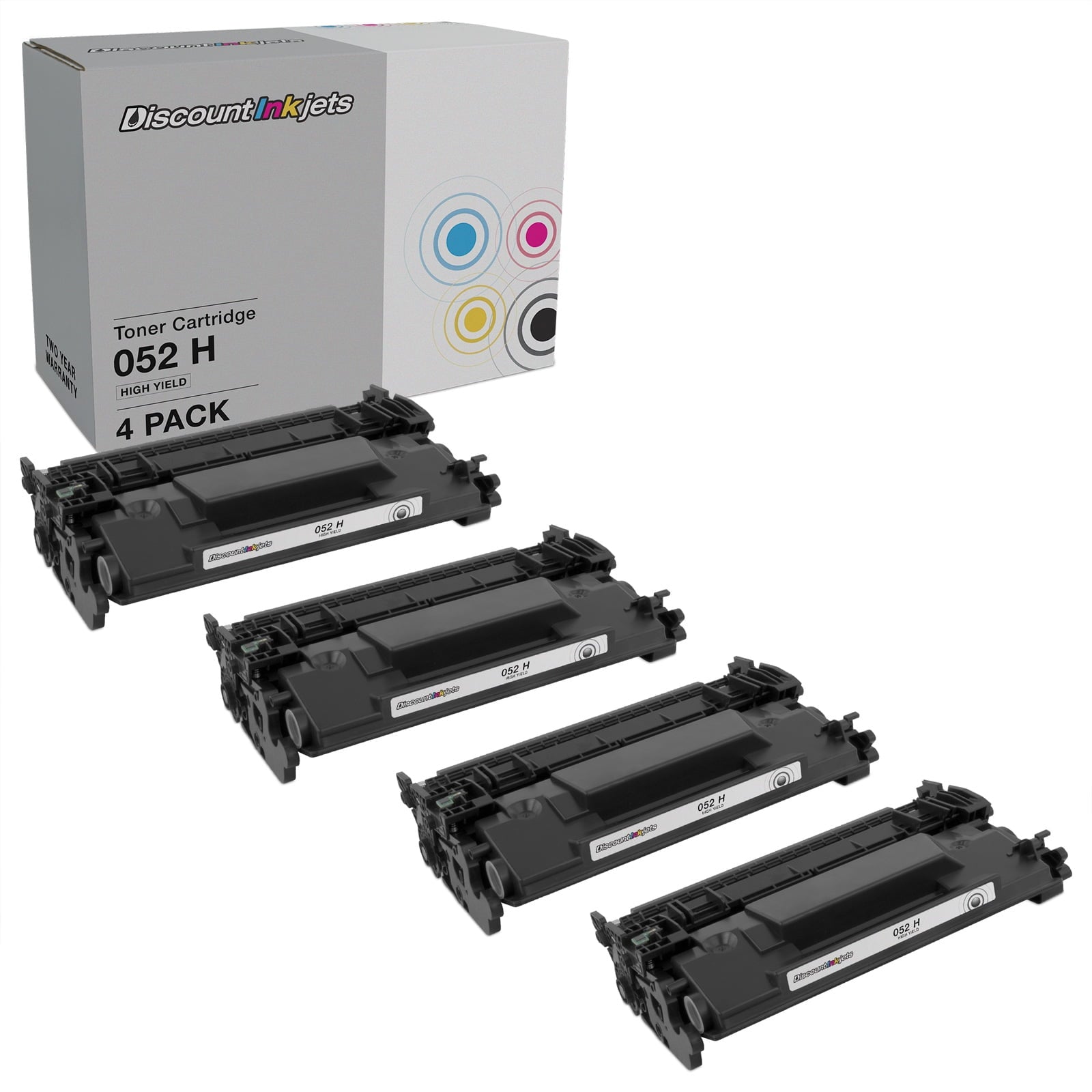 DI Toner Cartridge Replacements for Canon 052H HY (Black, 4-Pack) Compatible with ImageCLASS LBP214dw, LBP215dw, MF424dw, MF426dw, MF429dw