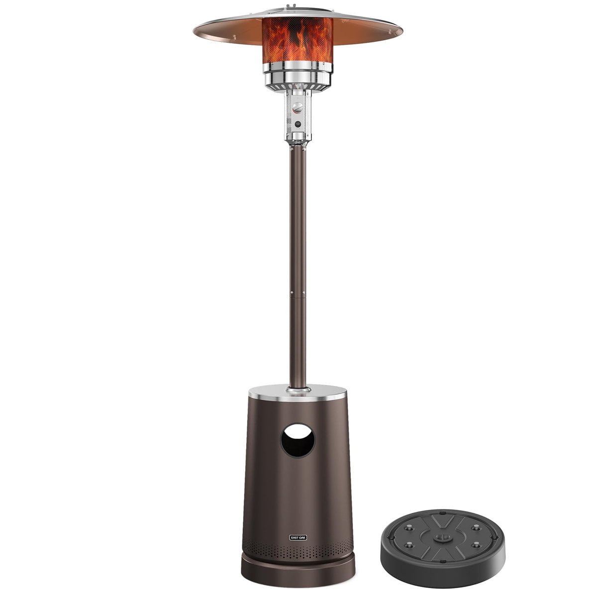 EAST OAK 55,000 BTU Patio Heater with Sand Box, Bronze