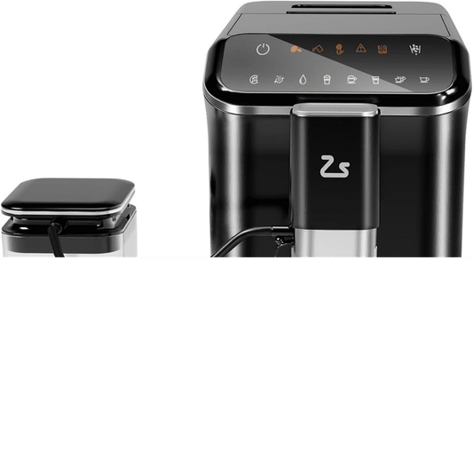 EastVita Automatic Espresso Machine with Milk Frother, Built-In & Espresso Bean Grinder, 20 Bar Latte Machine, Touch Screen Coffee Machine with 1.5L Water Tank