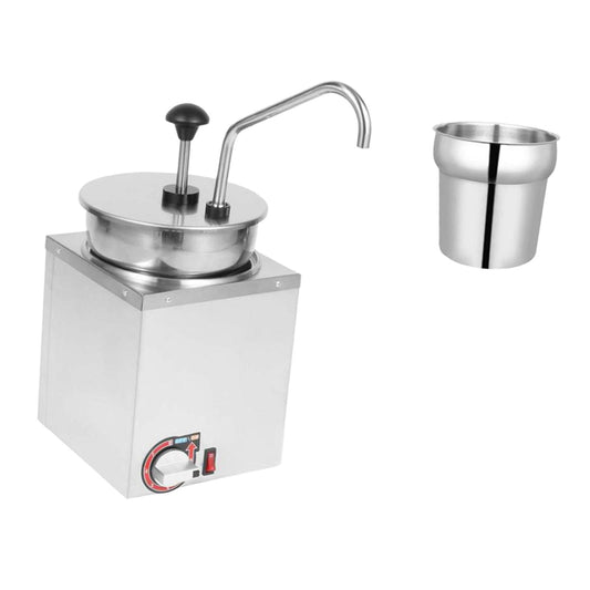 Electric Cheese Dispenser Sauce Warmer Machine with Adjustable Temperature for Nacho Cheese Caramel and Chili