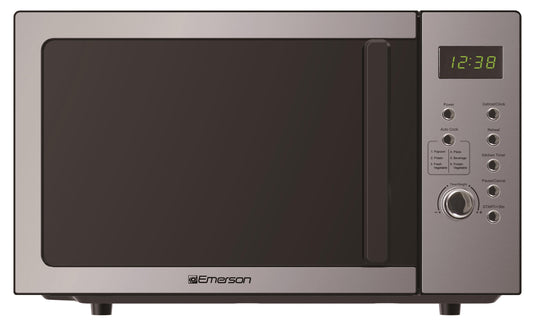 Emerson 0.9 Cu Ft, 900W Digital Control Countertop Microwave Oven, Stainless Steel - MW9005SS