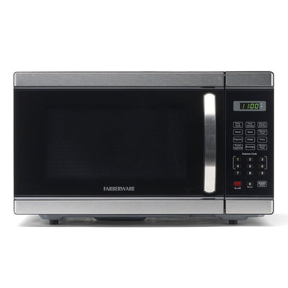 Farberware Countertop Microwave Oven with LED Lighting & Child Lock, 0.7 Cu Ft Black