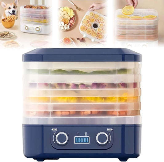 Food Freeze Dryer Machine for Home, 2025 New Dryer Machine for Candy and Snacks, Food Dehydrator Machine with Digital Adjustable Timer and Temperature Control, for Beef Fruits Meat Vegetables (Blue)
