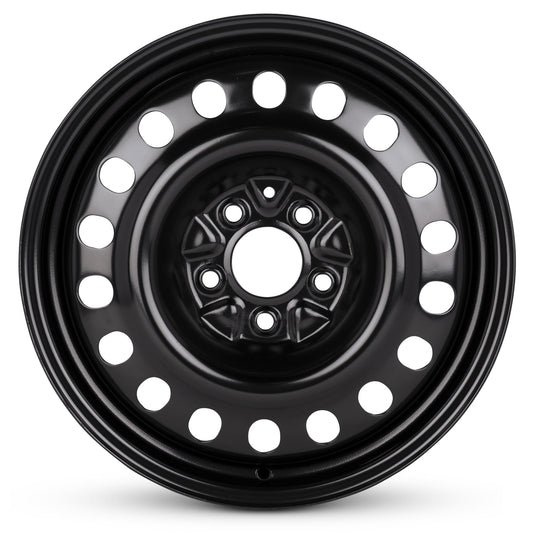 For 2019-2021 Hyundai Venue 17 Inch Painted Black Steel Rim - OE Direct Replacement - Road Ready Car Wheel