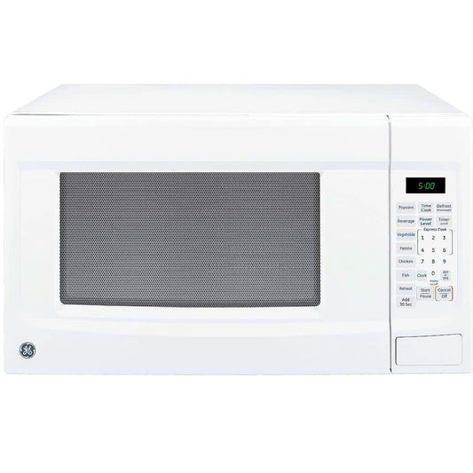 GE 1.4 cu. ft. Countertop Microwave Oven, 1100-Watt with Sensor Cook, Defrost, Turntable, One-Touch Controls, White