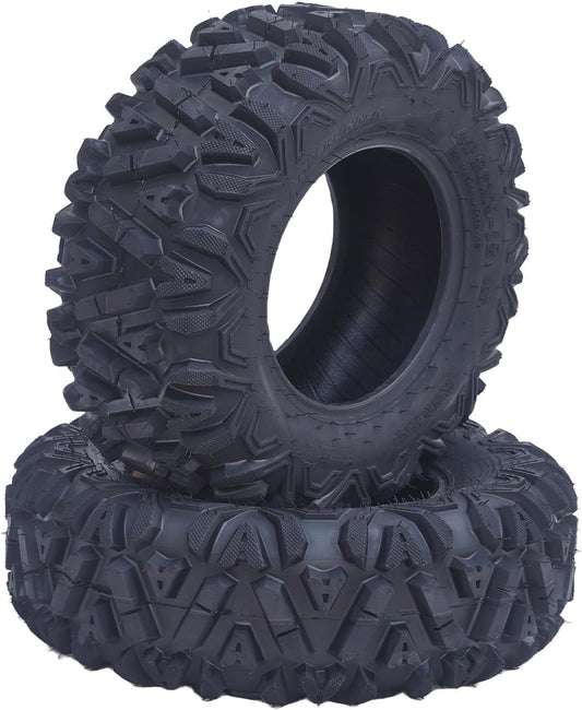 Garvee Tires,Set of 2 ATV Tires 25x8-12 – 6PR All-Terrain Tubeless Off-Road Tires for Mud, Sand, Trail, and Rugged Terrain