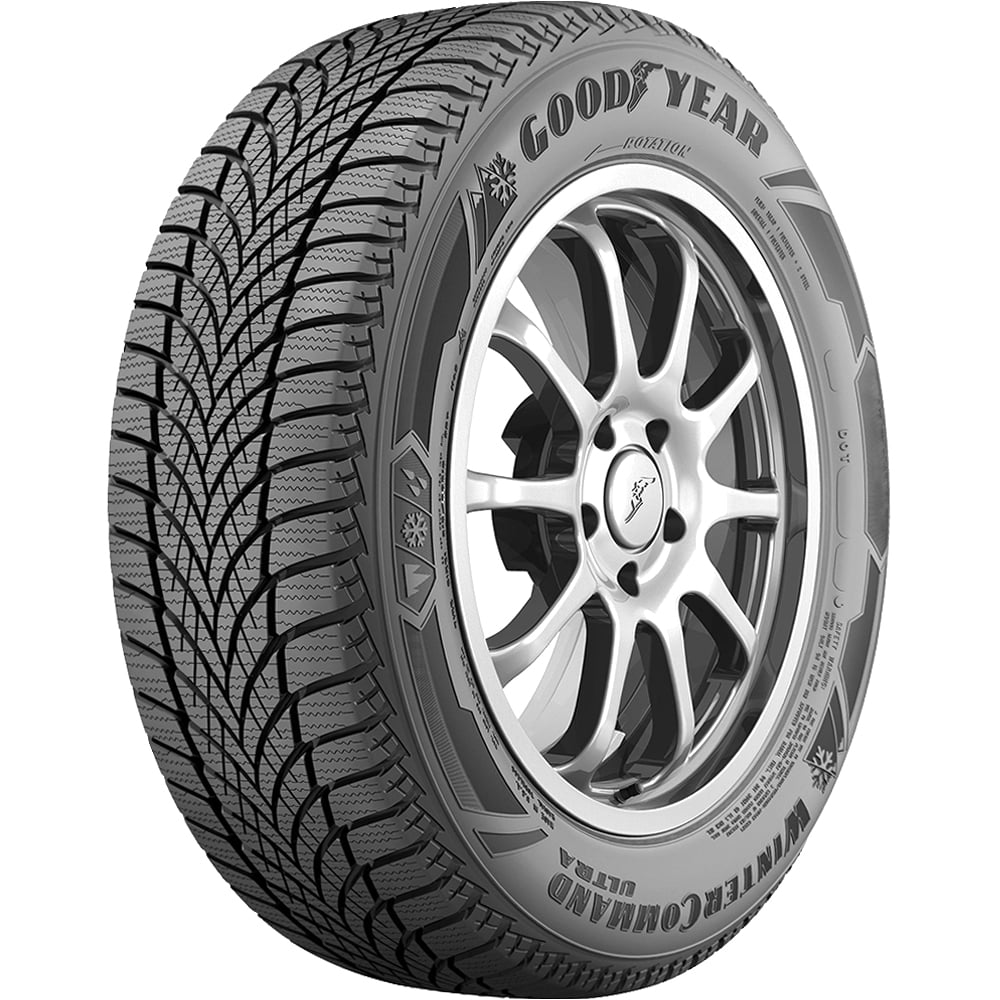 Goodyear WinterCommand Ultra 225/55R17 101H (Studless) Snow Winter Tire Fits: 2016-19 Chevrolet Malibu Hybrid, 2015 Chevrolet Malibu LT