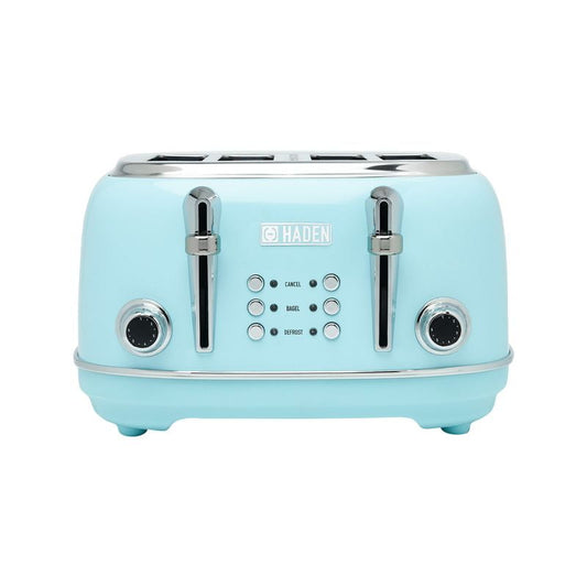 Haden Heritage 4-Sl Wide Slot Stainless Steel ody Countertop Retro Toaster with Adjustale rowning Control