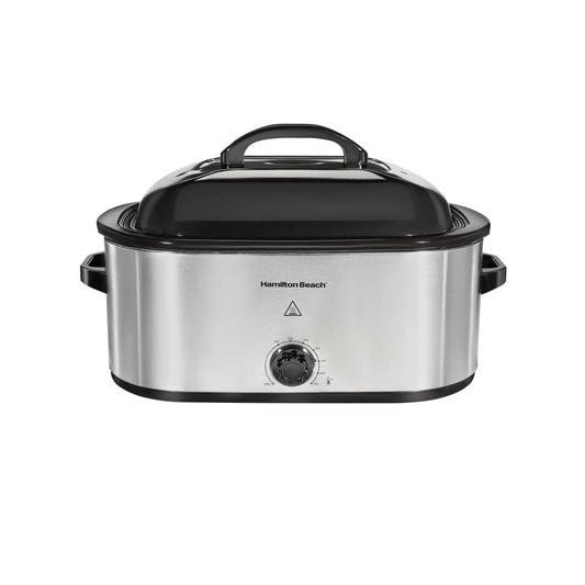 Hamilton Beach Electric Roaster Oven, Stainless Steel Finish with Black Accents, 22 Quarts, 32215G