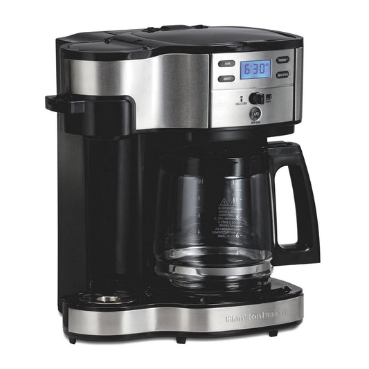 Hamilton Beach Hamilton Beach 2-Way Brewer 12 Cup Glass Carafe Stainless Steel