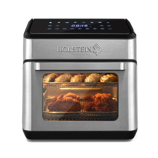 Holstein Housewares 12.7 QT. AIR FRYER OVEN – Family Size, 8 Presets, Adjustable Temperature, Accessories Included, Hot Air Technology for Healthier Cooking