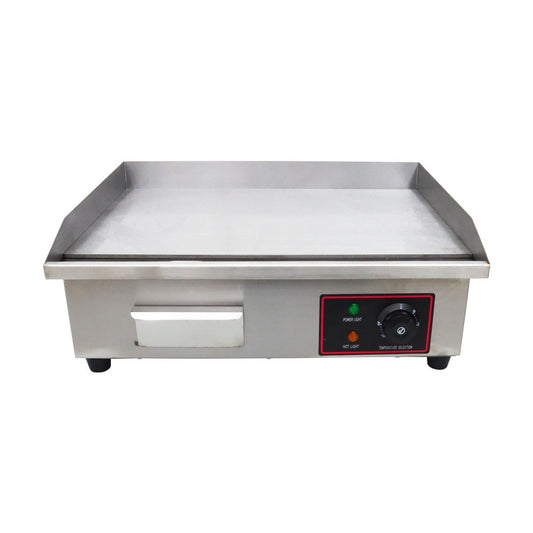 INTSUPERMAI Electric Flat Griddle Grill Stainless Steel Teppanyaki Grill 3KW