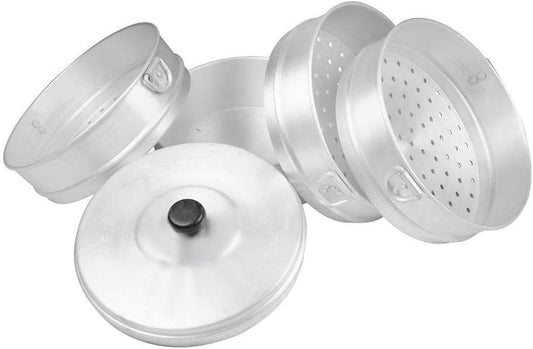 Indian Traditional Premium Aluminium Momos Steamer Medium Size, No 9, 8 ltrs Capacity - Fastest Delivery with DHL By Radhna