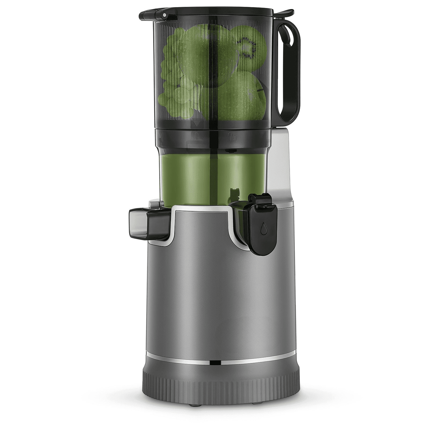 Fohere Juicer Machines, 5.3" Chute Cold Press Juicer 250 Watts, Slow Masticating Juicer Easy Clean