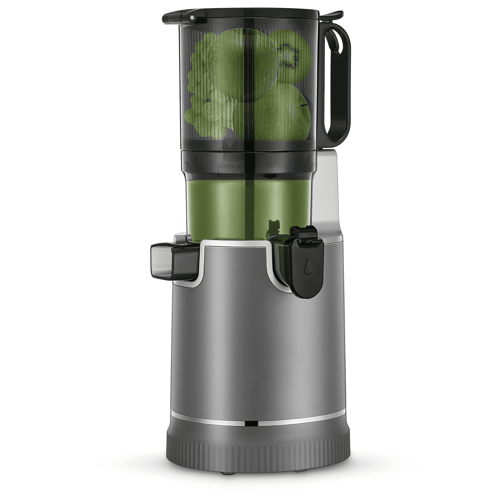 Fohere Juicer Machines, 5.3" Chute Cold Press Juicer 250 Watts, Slow Masticating Juicer Easy Clean