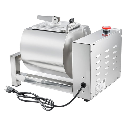 KFFKFF 10L Vacuum Tumbler Marinator Meat Processing Chicken Marinated Machine Stainless Steel with Automatic Bidirectional Rotation