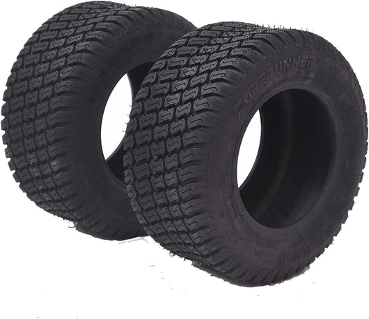 Ladcaser 16x7.50-8 Golf Cart Tires, 4-Ply Rated, Non-Directional, Tubeless Tire, Street Style Tread for Traction Smooth Ride and Low Rolling Resistance Set of 2, Black