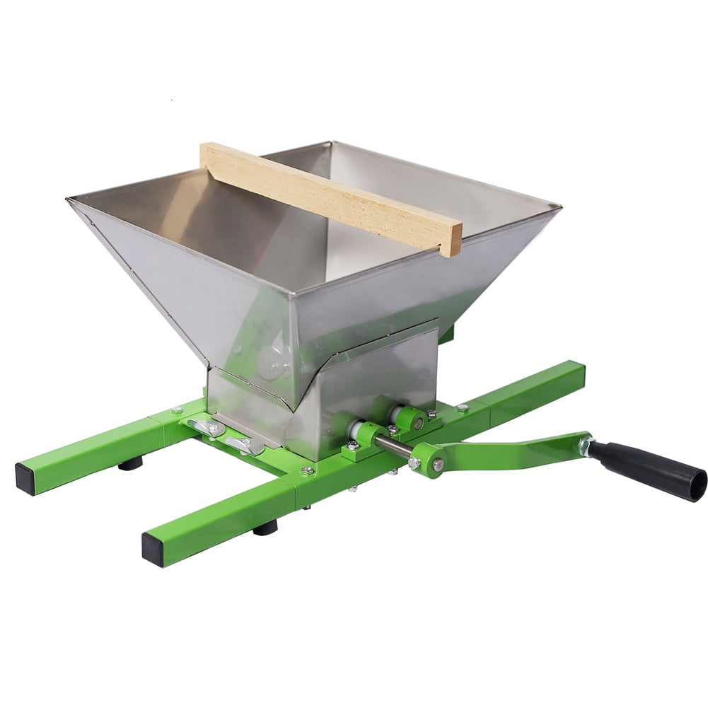 Manual Juicer Grinder, 7L/1.85 Gallon Portable Fruit Scratter Pulper, Fruit and Apple Crusher, Stainless Steel Fruit Crusher, for Wine and Cider Pressing