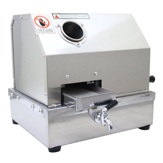 Manual Sugar Cane Press Juicer Sugarcane Extractor Mill Squeezer Machine 3 Rollers with Sugar Cane Inlet