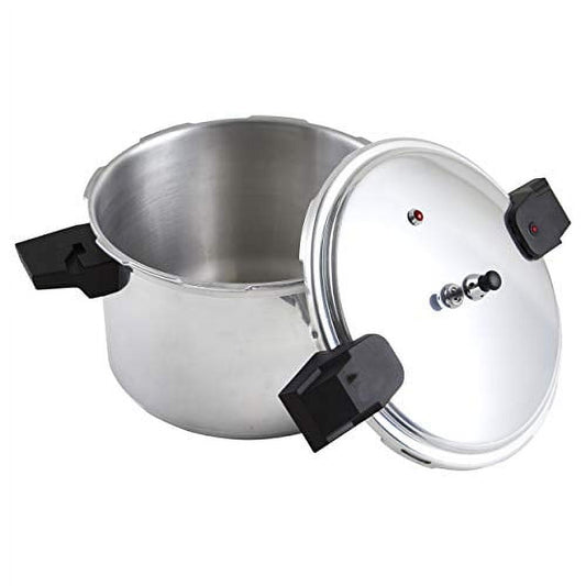 Mirro 92116 Polished Aluminum 5 / 10 / 15-PSI Pressure Cooker / Canner Cookware, 16-Quart, Silver