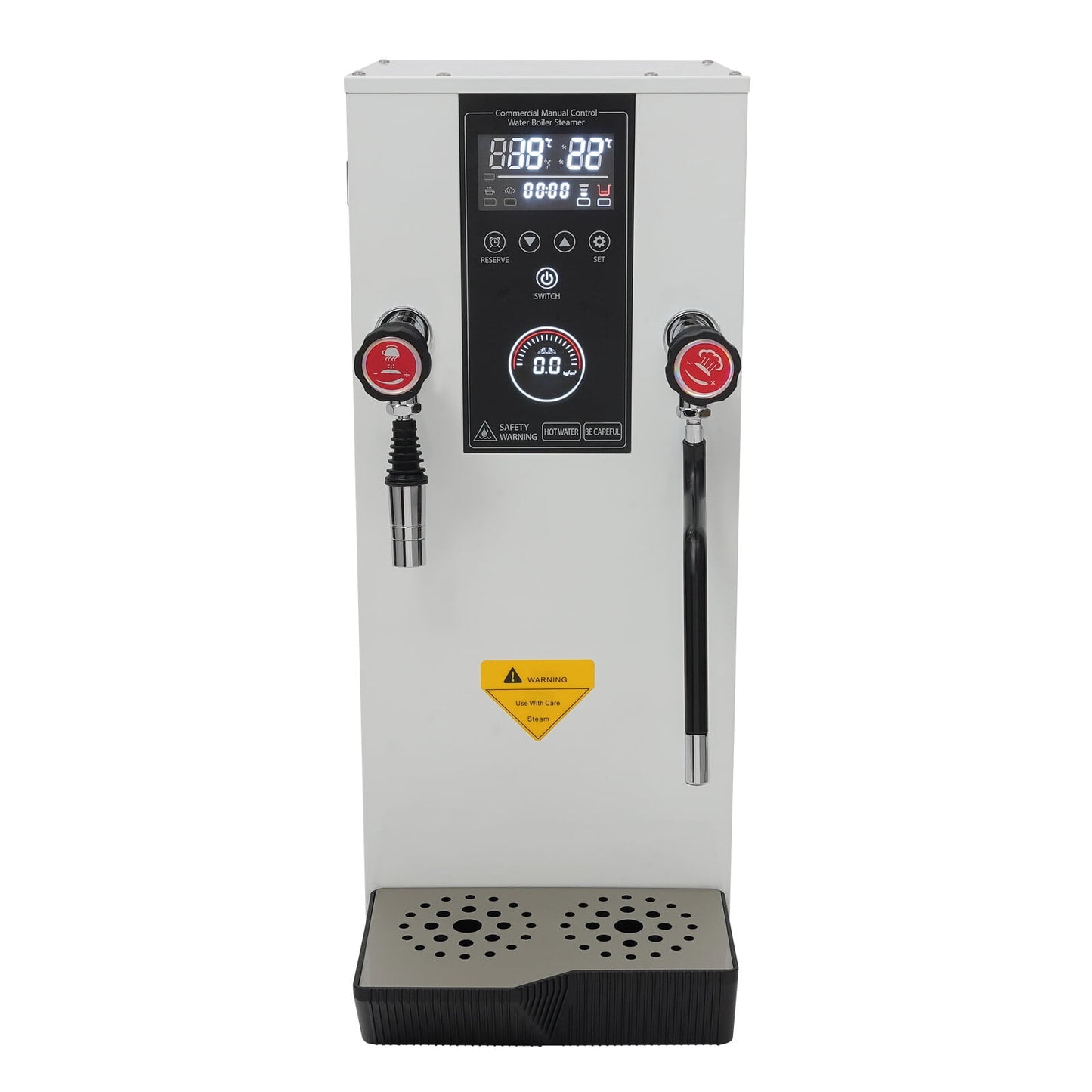 Miumaeov 12L/3.2gal Desktop Electric Instant Hot Water Dispenser Stainless Steel Water Drinking Machine Water Boiler 3000W 110V
