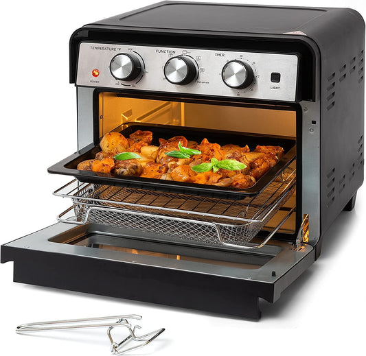 Moss & Stone 1700-Watt 23-Qt Toaster Oven, Black