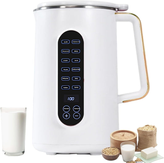 Mylk Machine, Mylk Nut Milk Maker Machine, 1000ML Mylk Plant Milk Machine No Straining, 8 In 1 Automatic Nut Milk Maker Blender, 33oz Homemade Almond Electric Bean and Nut Milk Machine