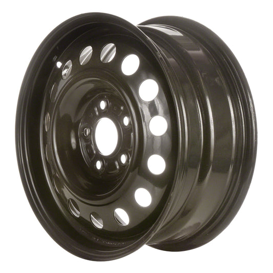 New Aftermarket  Painted Black Steel Wheel 16 x 6.5 529103Y150 15 Hole Style fits 2017 Hyundai Elantra Eco Sedan 4-Door