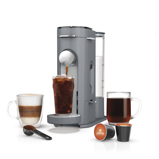 Ninja Pods & Grounds Single-Serve Coffee Brewer, Steam Grey