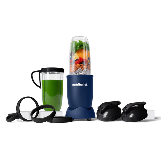 Open Box Nutribullet NB9-1301ANB Pro Single Serve Blender (900W) All Matte Navy Blue, 32 oz
