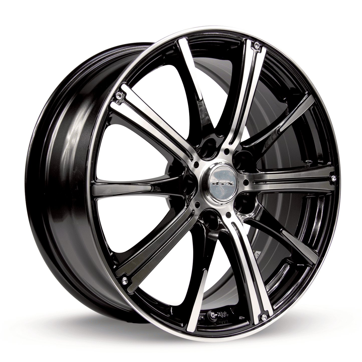 RTX Spark 15x6 4x100 ET45 CB73.1 Black Machined Wheel