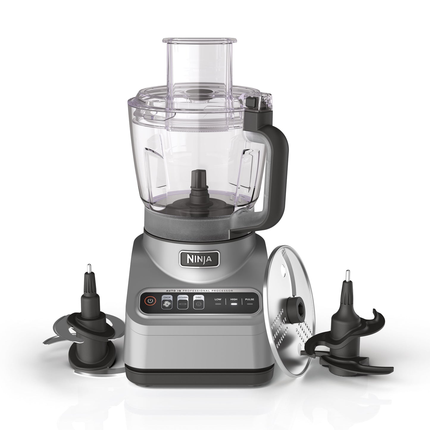 Restored Ninja® Professional Food Processor, 850 Watts, 9-Cup Capacity, Auto-iQ Preset Programs, BN600 (Refurbished)