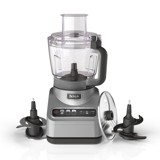Restored Ninja® Professional Food Processor, 850 Watts, 9-Cup Capacity, Auto-iQ Preset Programs, BN600 (Refurbished)