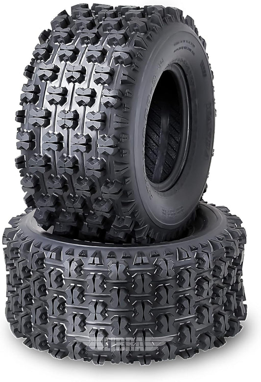 SHAORONG Set 2 Sport ATV Tires AT 20x10-9 P357 GNCC (Grand National Cross Country) Race Tire 0.71" lugs 10081