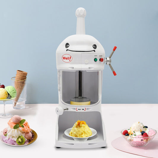 SHZICMY Commercial Ice Shaver Shaved Ice Block Machine Electric Snow Cone Maker 110V
