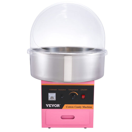 STAWAY Electric Cotton Candy Machine - Commercial Candy Floss Maker with Stainless Steel Bowl, Adjustable Temperature Control, Perfect for Kids Parties & Events