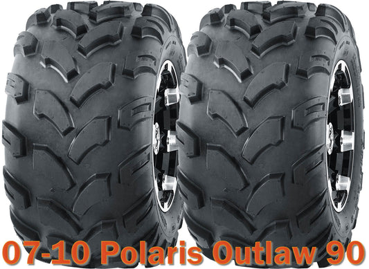 Set 2 WANDA 19X9.5-8 ATV Rear Tires fit fo 07-10 Polaris Outlaw 90