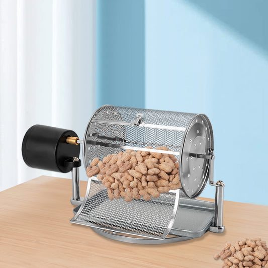 Stainless Steel Automatic Coffee Roaster Machine Electric Coffee Bean Roaster Peanuts Pine Nuts Roaster Corded Coffee Roaster for Camping RV Outdoor Use