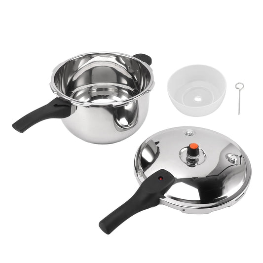 Stainless Steel Pressure Cooker, Security Handle Pressure Cooking Pot with Safety Valve, Stainless Steel Induction Suitable Pressure Pan For All Kinds Of Cooktops (10L)