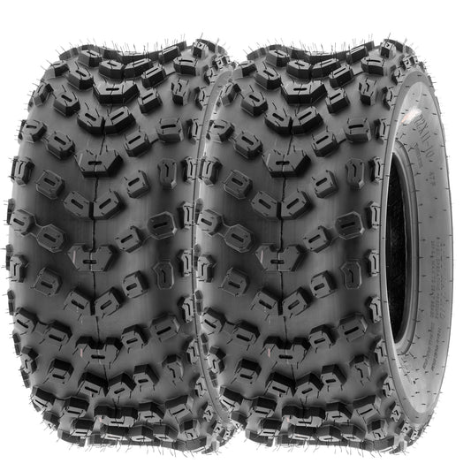 SunF All Terrain ATV UTV Quad Tires 18x10.5-9 18x10.5x9 6 PR A005 (Pair of 2)