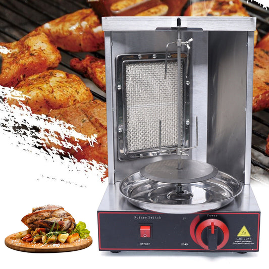 TOOL1SHOoo Vertical Gas Broiler Shawarma Machine Rotisserie Doner Kebab Gyro Grill Device