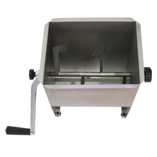 Techtongda Household Manual Stuffing Meat Grinder Meat Mixer Blender with Hopper Stainless Steel