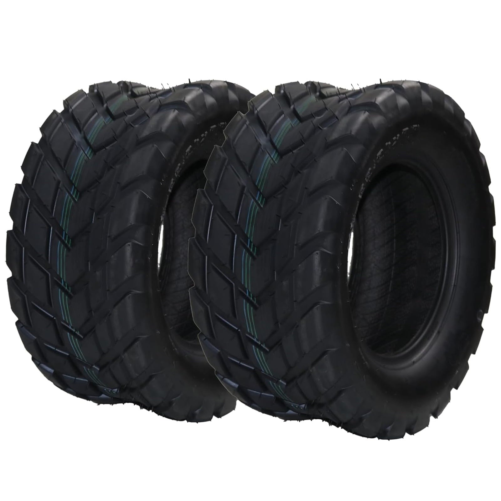 Telyswee 2 Pack 22x7-10 ATV Tires, 4PR All Terrain 22x7-10 TL ATV UTV Trail Sand Mud Off-Road Tires, Tubeless, Black
