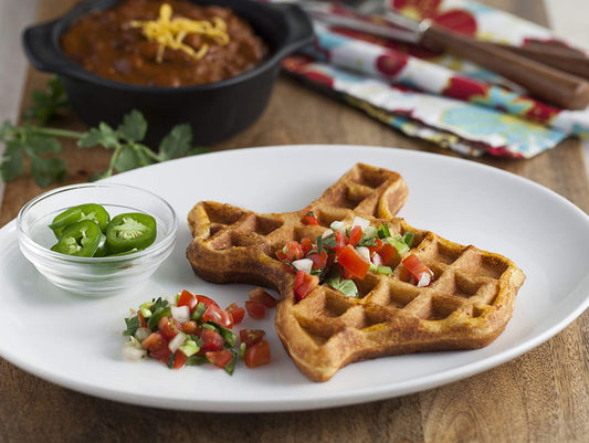 Texas Waffle Maker - Fluffy Thick Waffles, Non-Stick Grids, Easy to Use
