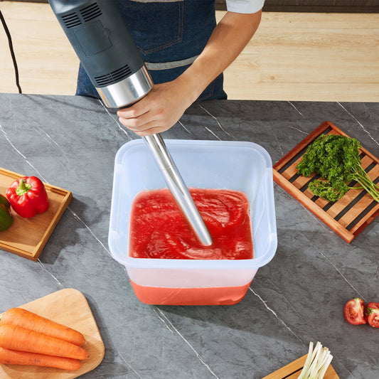 VEVOR Commercial Heavy Duty Immersion Blender Heavy Duty Hand Mixer 304 Stainless Steel Hand Blender 500W Infinite Speed Adjustable MAX 18,000